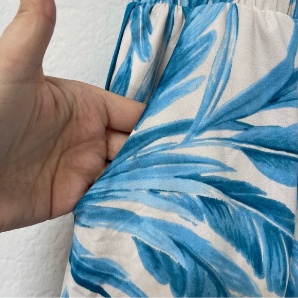 Masongrey Pajama Set PJ Top & Shorts Azure Palms Size Medium - Picture 8 of 8